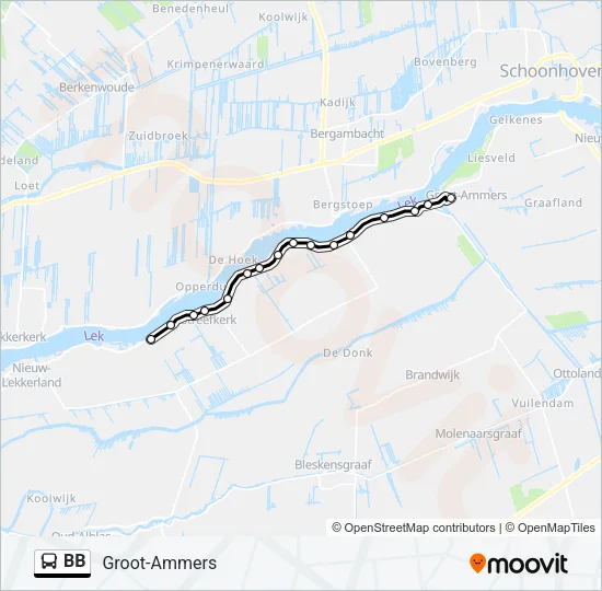 BB Bus Line Map