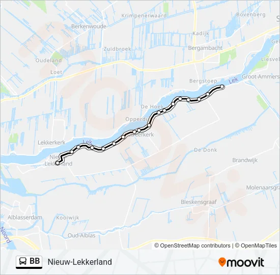BB Bus Line Map