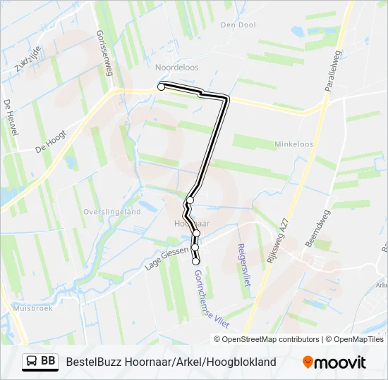BB Bus Line Map