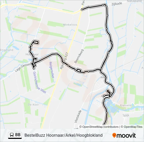 BB Bus Line Map