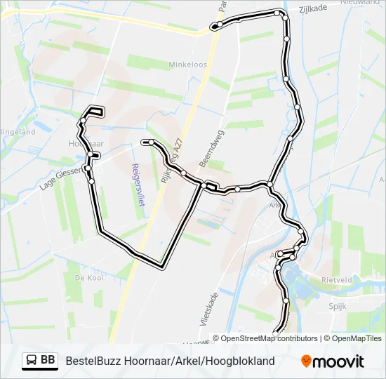 BB Bus Line Map