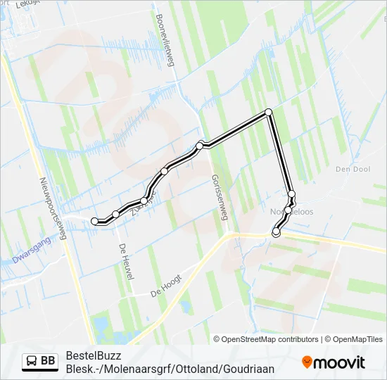 BB Bus Line Map