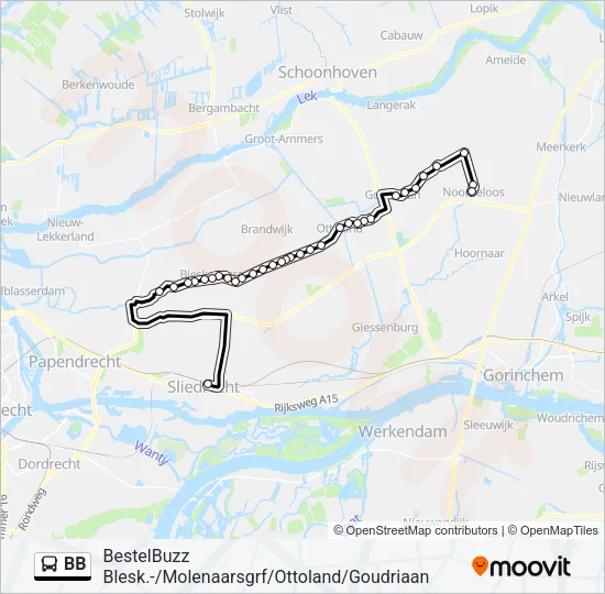 BB Bus Line Map