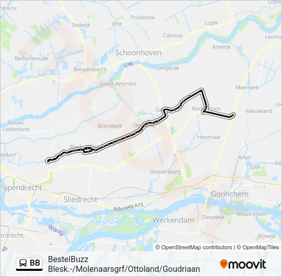 BB Bus Line Map