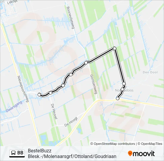 BB Bus Line Map