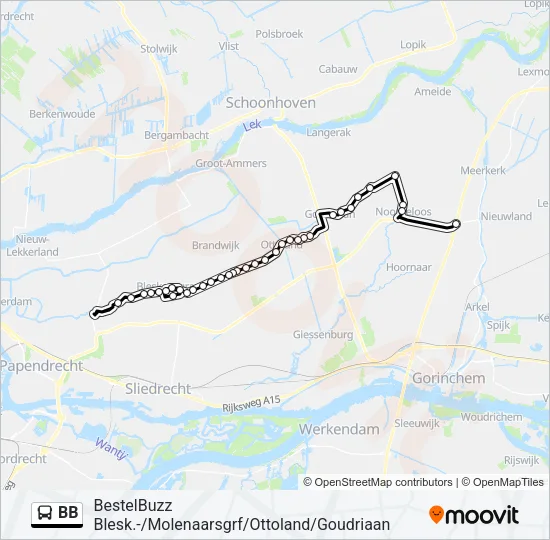 BB Bus Line Map