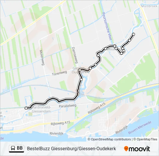BB Bus Line Map