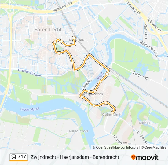 717 Bus Line Map