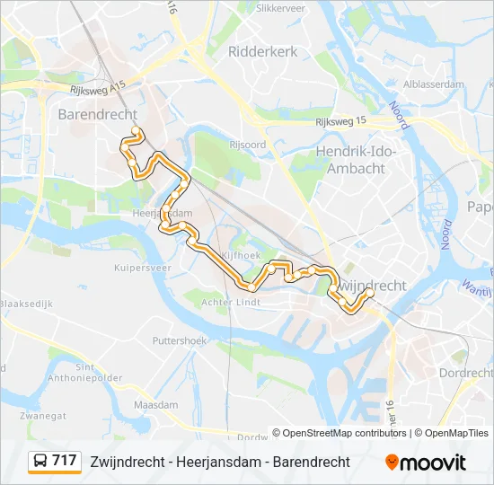 717 Bus Line Map