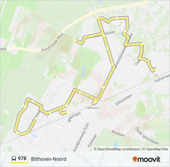 978 Bus Line Map