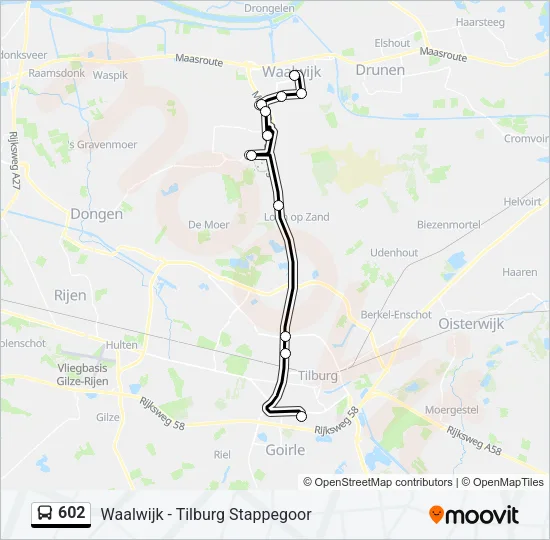 602 Bus Line Map