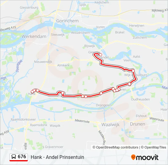 676 Bus Line Map