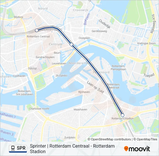 SPR Train Line Map
