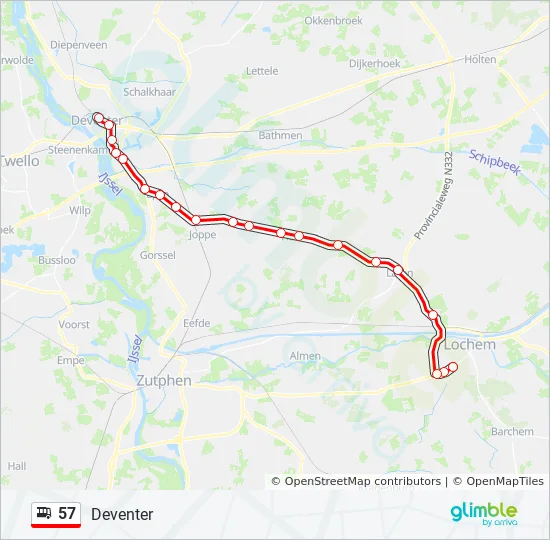 57 Bus Schedule Near Me 57 Route Schedules Stops Maps Deventer Updated