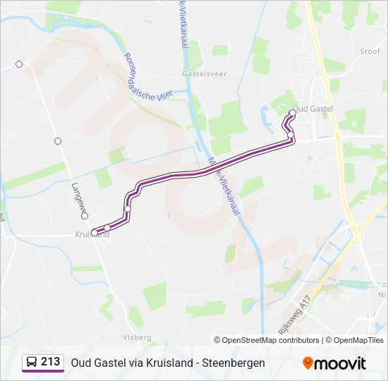 213 Bus Line Map