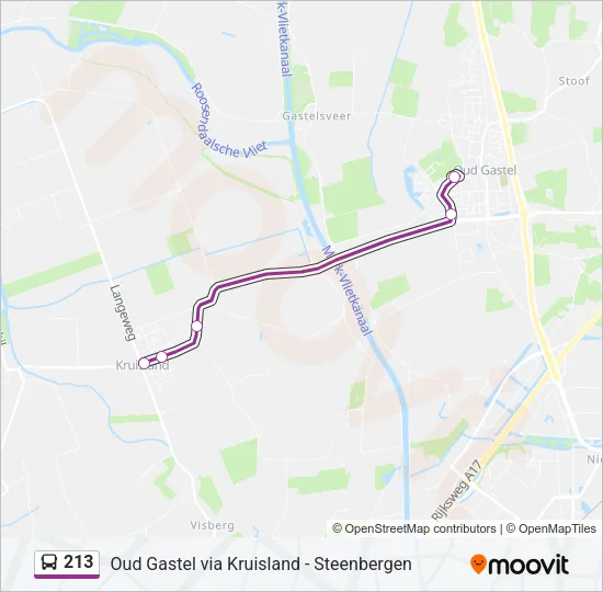 213 Bus Line Map