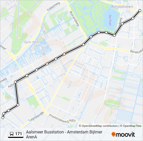 171 Route: Dienstregelingen, Haltes En Kaarten - Aalsmeer Busst ...