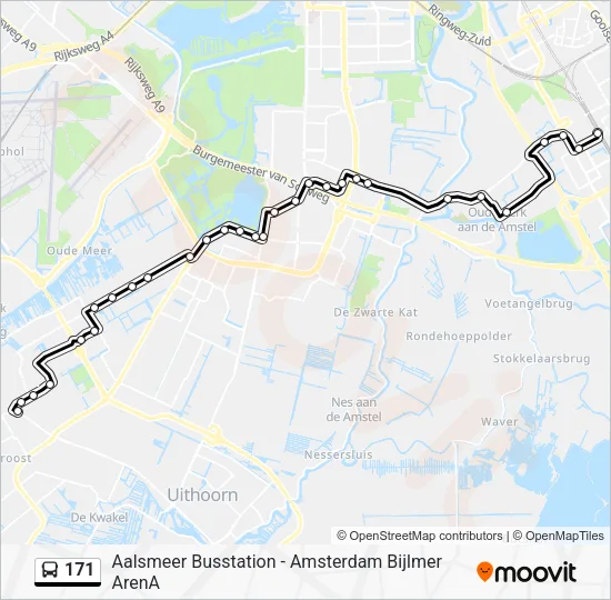 171 Bus Line Map