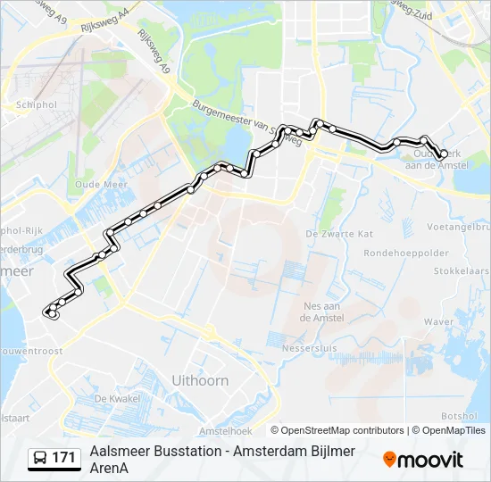 171 Bus Line Map