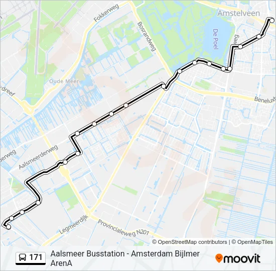 171 Bus Line Map