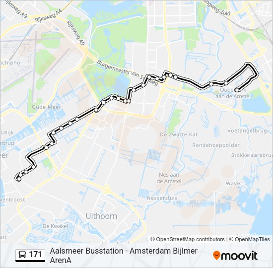 171 Bus Line Map