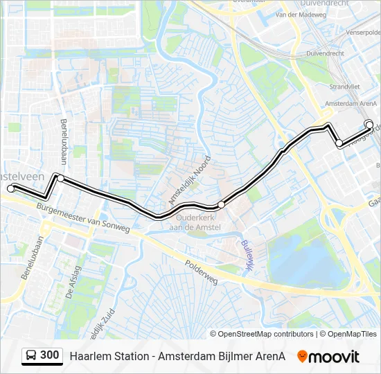 300 Route: Schedules, Stops & Maps - Amstelveen Busstation (Updated)