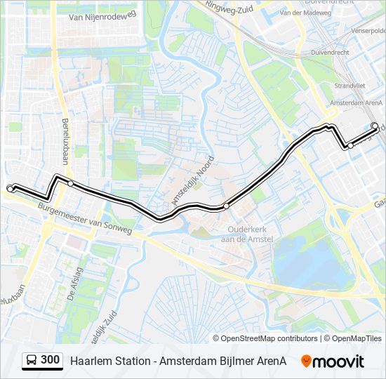 300 bus Line Map