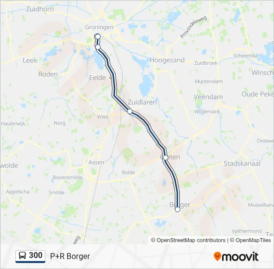 300 Bus Line Map