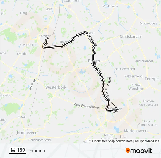 159 Bus Line Map