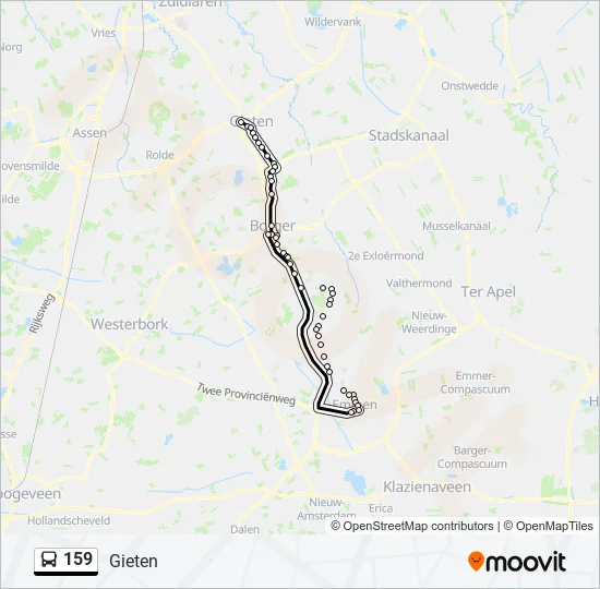 159 Bus Line Map