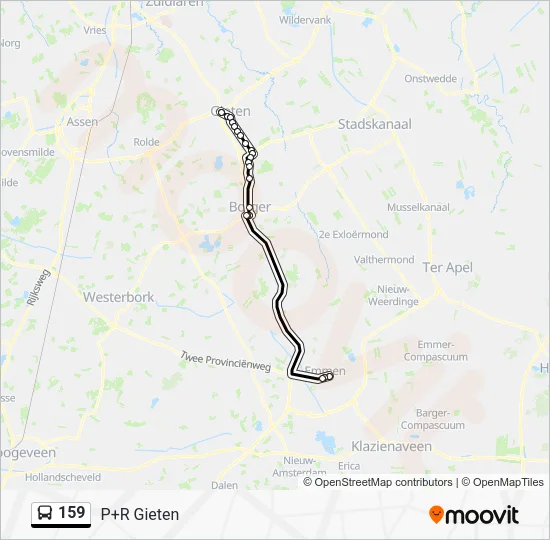 159 Bus Line Map