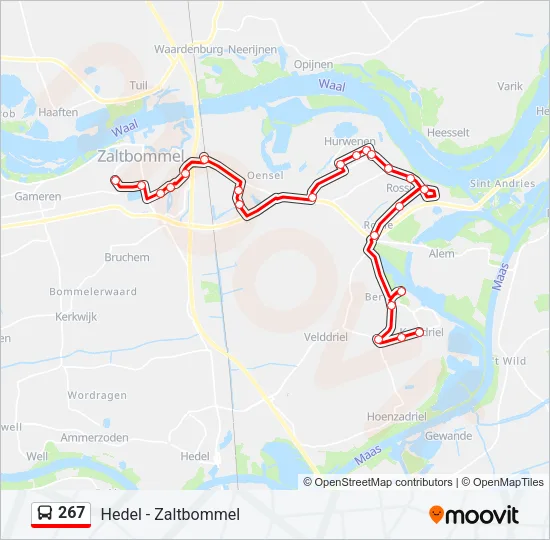 267 Bus Line Map