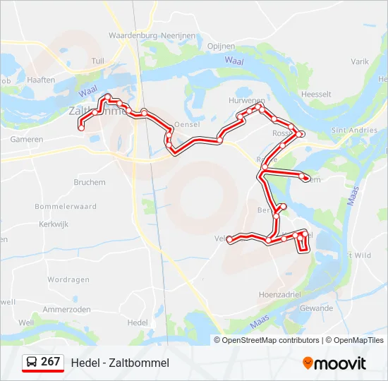 267 Bus Line Map