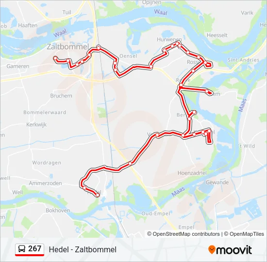 267 Bus Line Map