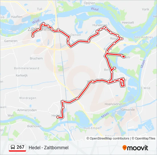 267 Bus Line Map