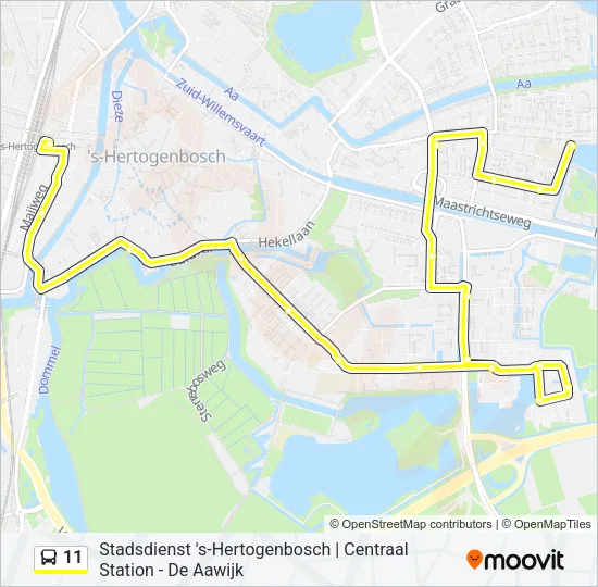 11 Bus Line Map