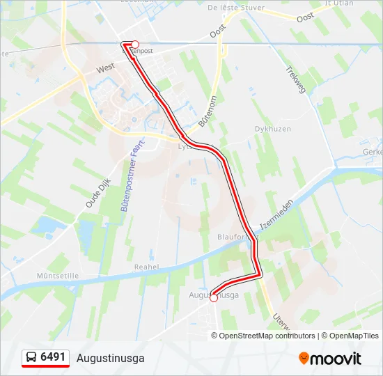 6491 Bus Line Map