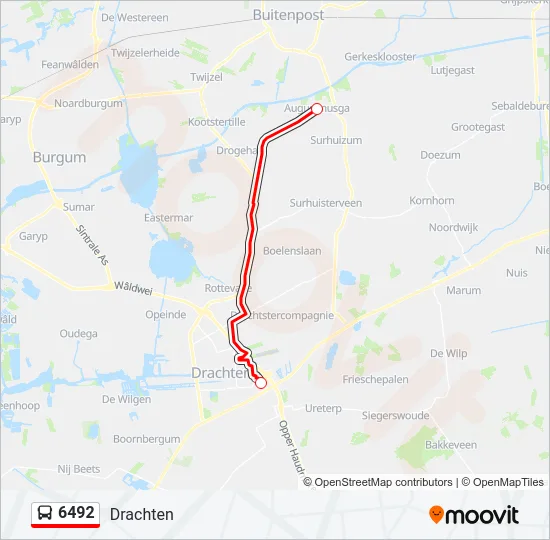 6492 Bus Line Map