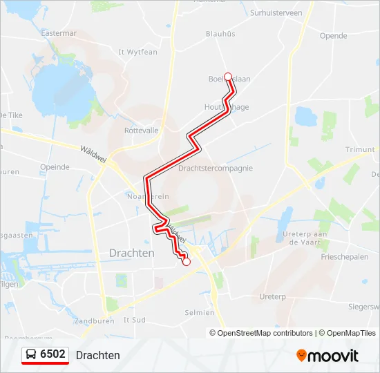 6502 Bus Line Map