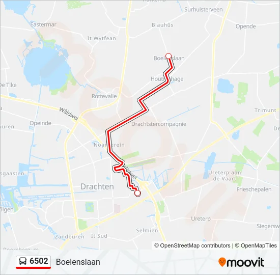 6502 Bus Line Map