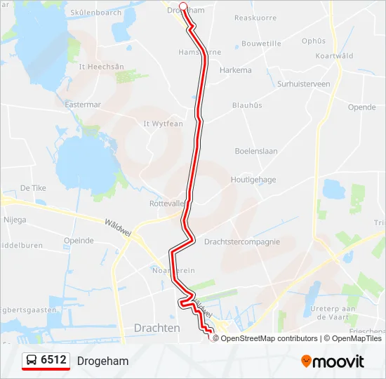 6512 Bus Line Map