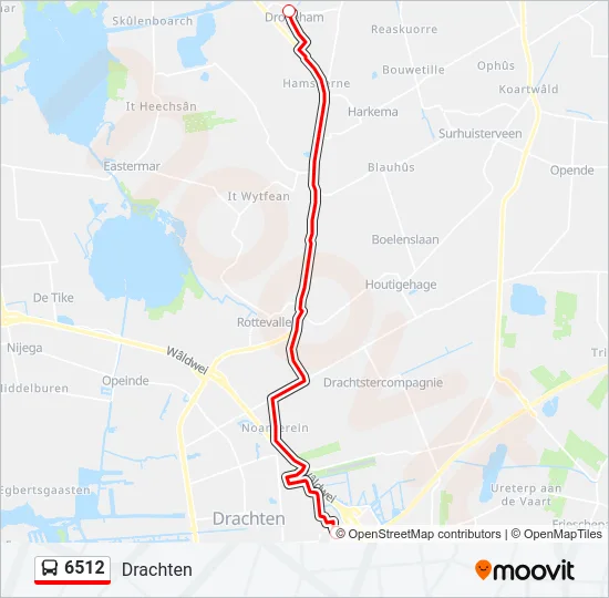 6512 Bus Line Map