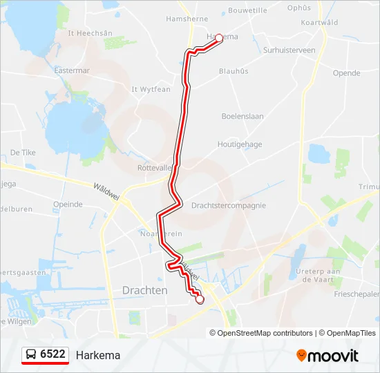 6522 Bus Line Map