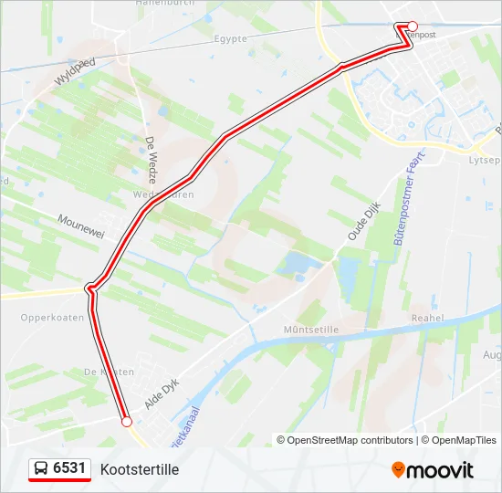 6531 Bus Line Map