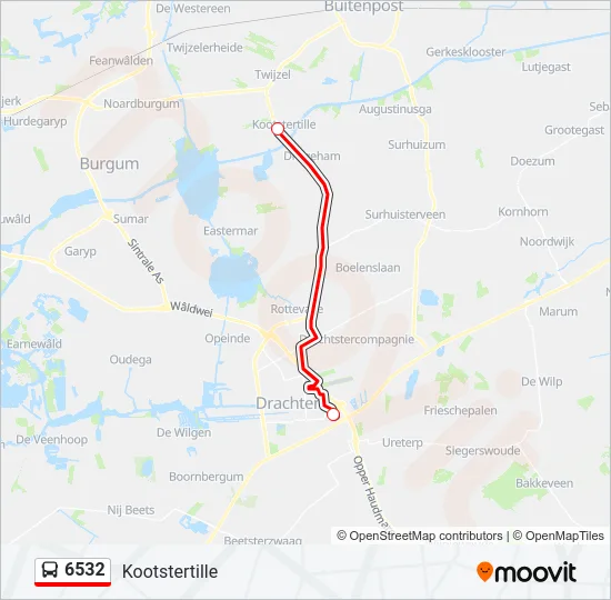 6532 Bus Line Map