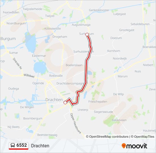 6552 Bus Line Map