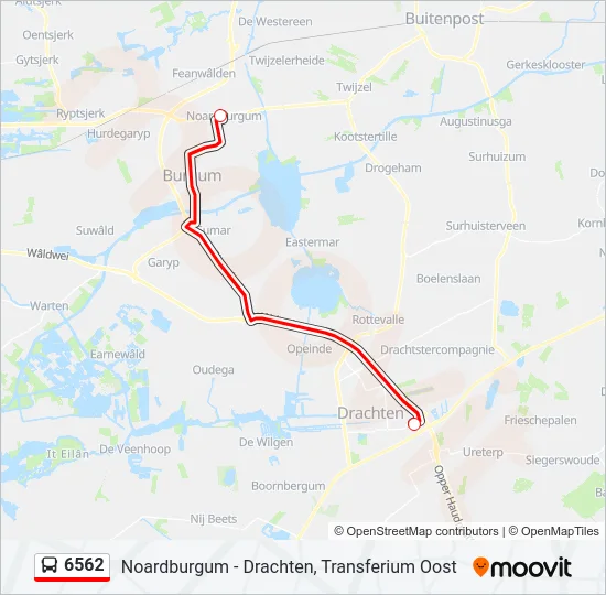 6562 Bus Line Map