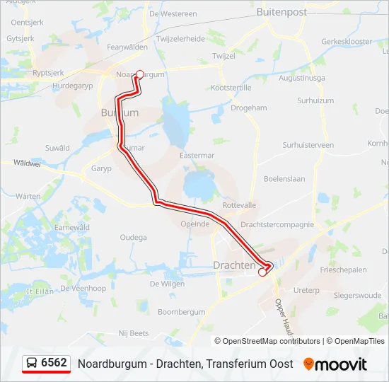 6562 Bus Line Map