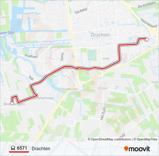 6571 Bus Line Map