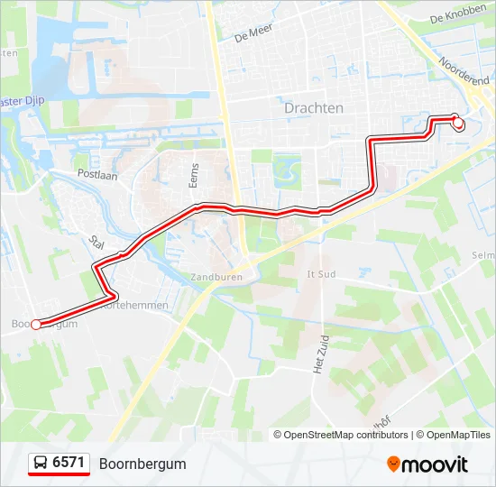 6571 Bus Line Map